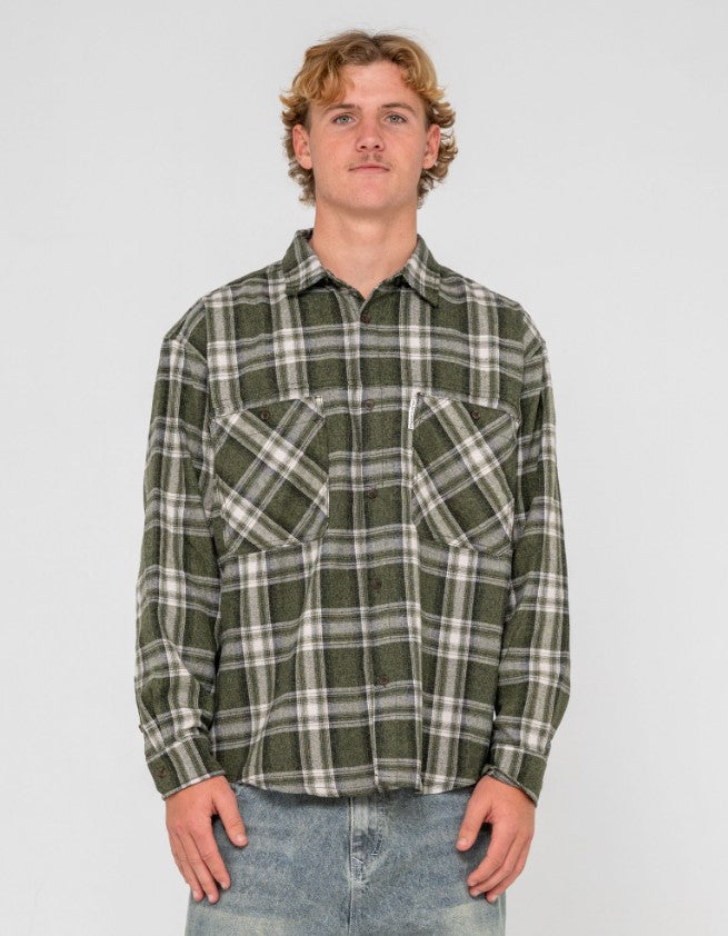 Rusty Cobra Flannel Long Sleeve Shirt