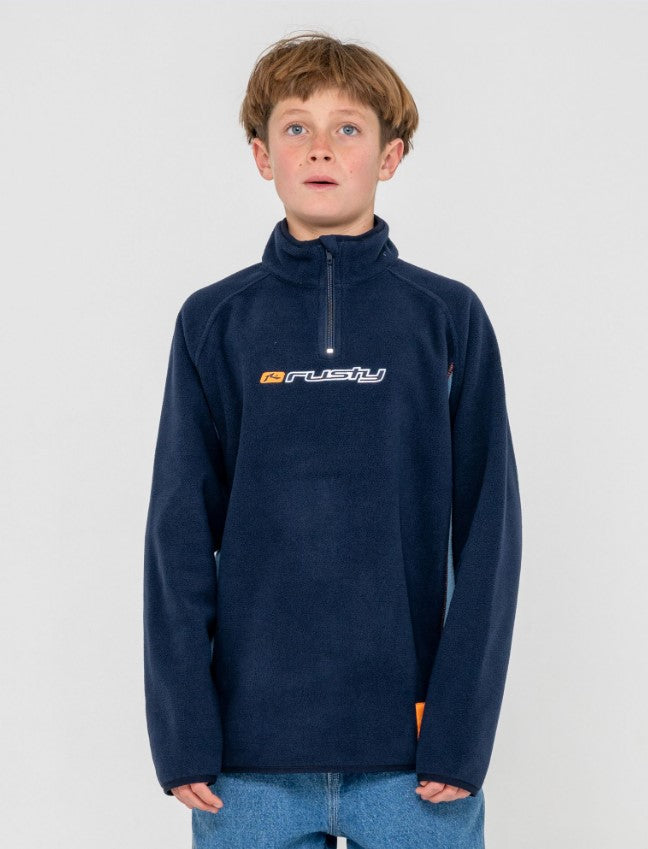 Rusty Blizzard Quarter Zip Polar Fleece Boys