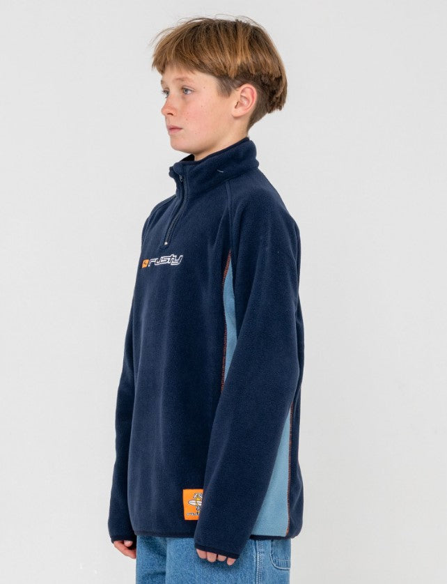 Rusty Blizzard Quarter Zip Polar Fleece Boys