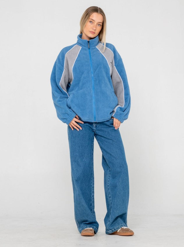 Rusty Two Tides Zip Through Sherpa Fleece