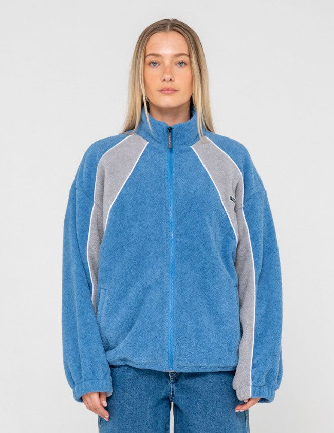 Rusty Two Tides Zip Through Sherpa Fleece