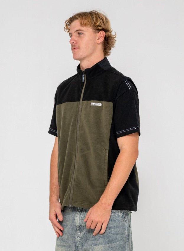 Rusty On The Run Tech Fleece Vest