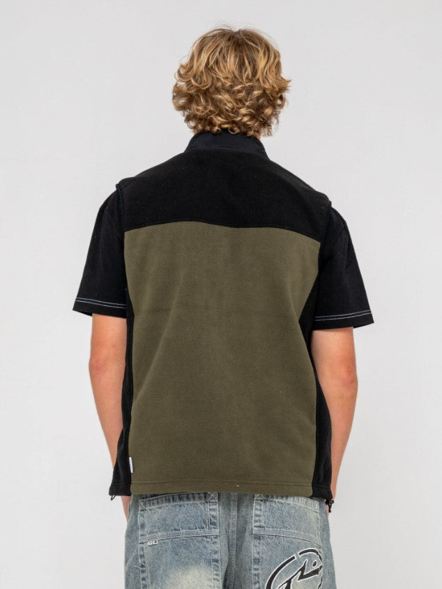 Rusty On The Run Tech Fleece Vest