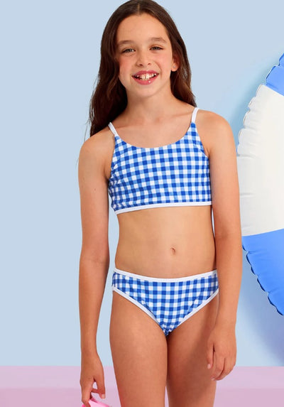 Seafolly Kids Gingham Bikini - Blue Lottie