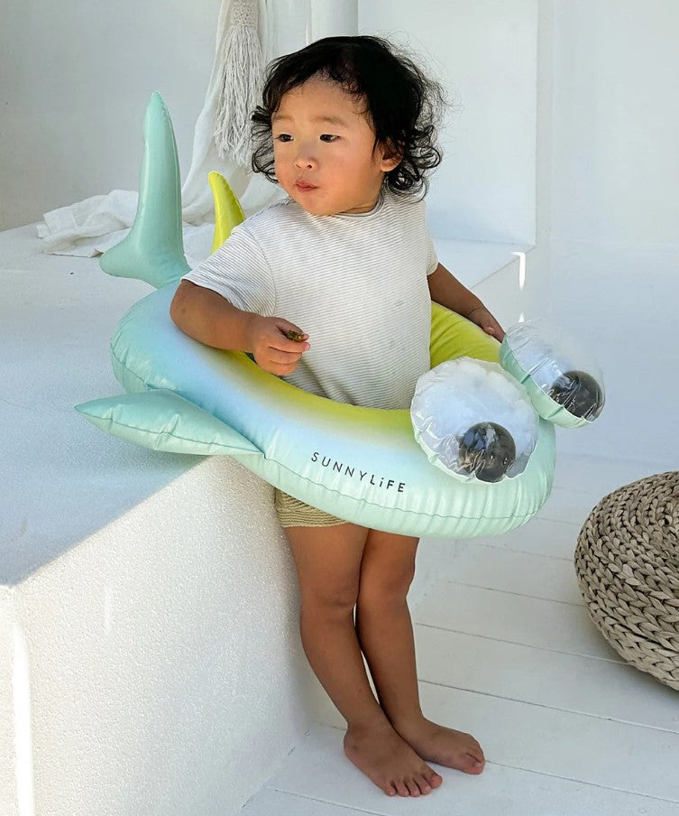 Sunnylife Kids Tube Pool Ring Salty the Shark Multi