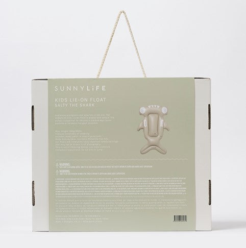 Sunnylife Kids Lie-On Float Salty the Shark Khaki
