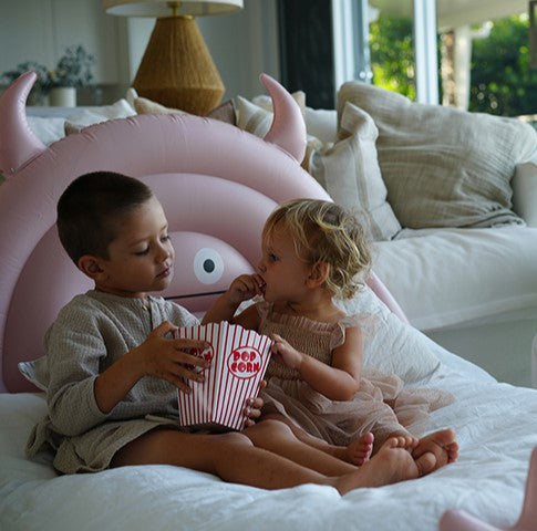 Sunnylife Kids Sleepover Bed Monster Pink