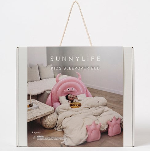 Sunnylife Kids Sleepover Bed Monster Pink