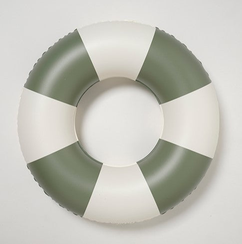 Sunnylife Mini Tube Pool Ring Olive Stripe