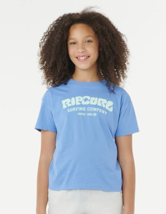 Rip Curl Surf Puff Relaxed Tee-Girls