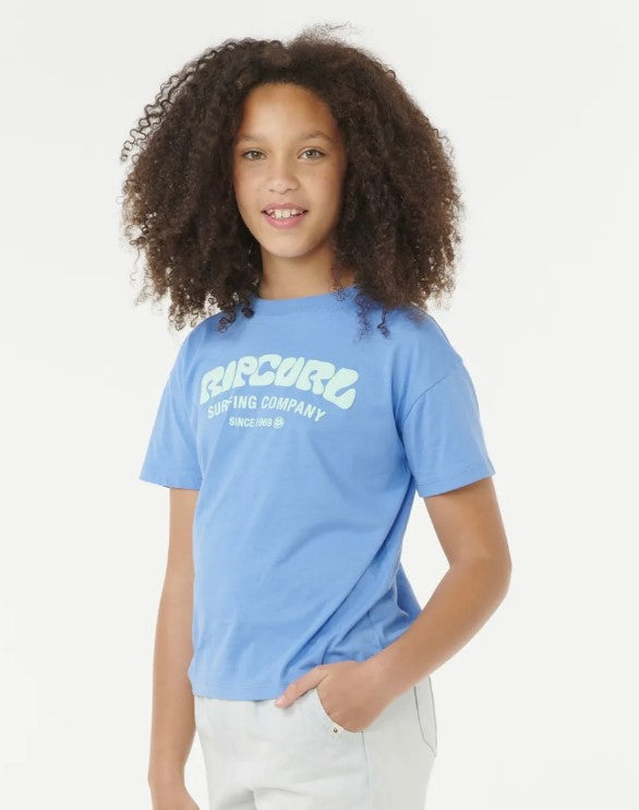 Rip Curl Surf Puff Relaxed Tee-Girls