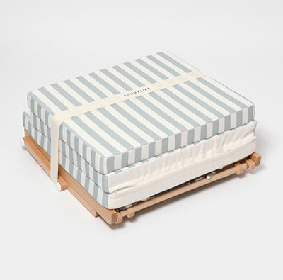 Sunnylife Pool House Daybed Sea Sage Stripe