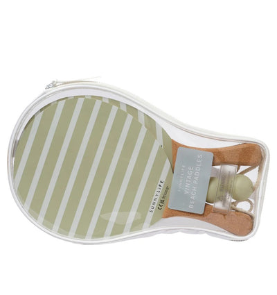 Sunnylife Vintage Beach Paddles La Palma Sage Stripe