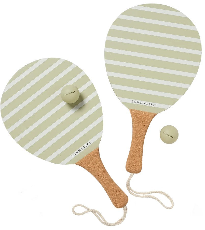 Sunnylife Vintage Beach Paddles La Palma Sage Stripe