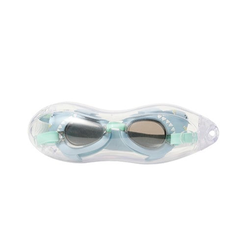 Sunnylife Salty the Shark Mini Swim Goggles Aqua