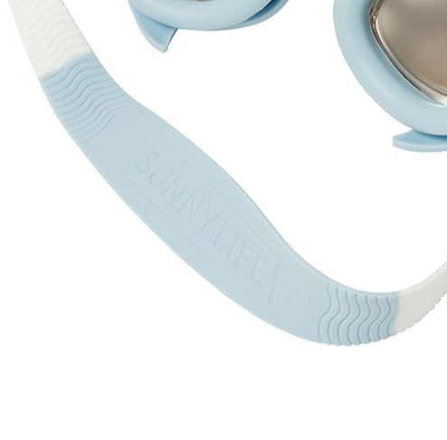 Sunnylife Salty the Shark Mini Swim Goggles Aqua