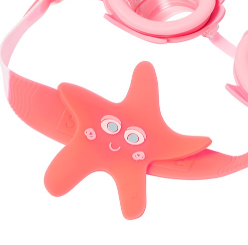 Sunnylife Melody the Mermaid Mini Swim Goggles Neon Strawberry