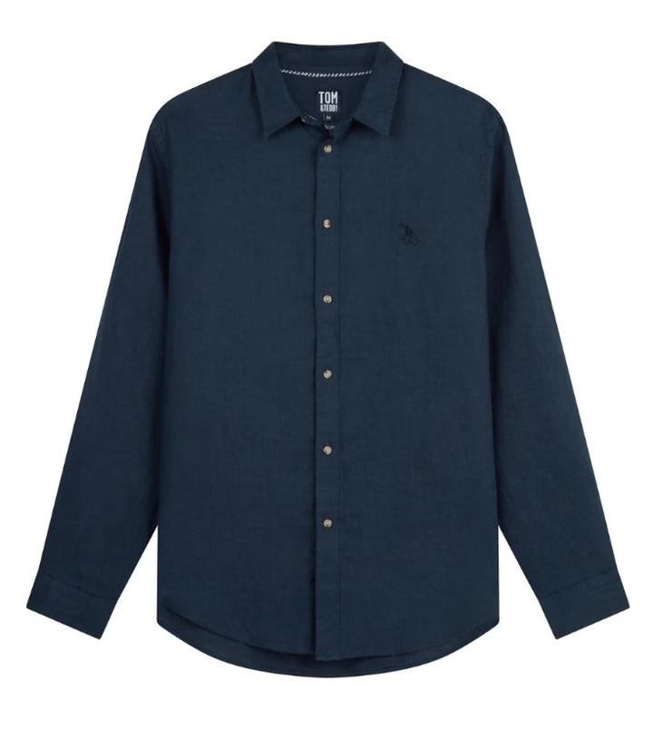 Tom &amp; Teddy Linen Shirt L/S Mens