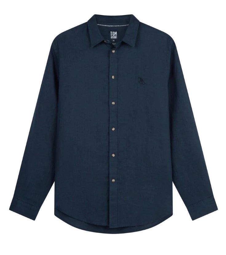 Tom & Teddy Linen Shirt L/S Mens