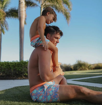 Tom & Teddy Classic Swim Short Botanical Mens
