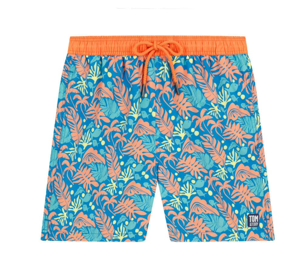 Tom & Teddy Classic Swim Short Botanical Mens