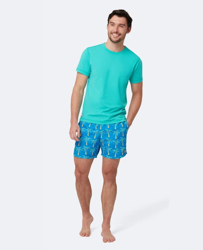 Tom & Teddy Classic Swim Short Palm Mens