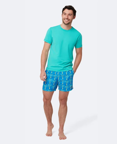 Tom & Teddy Classic Swim Short Palm Mens