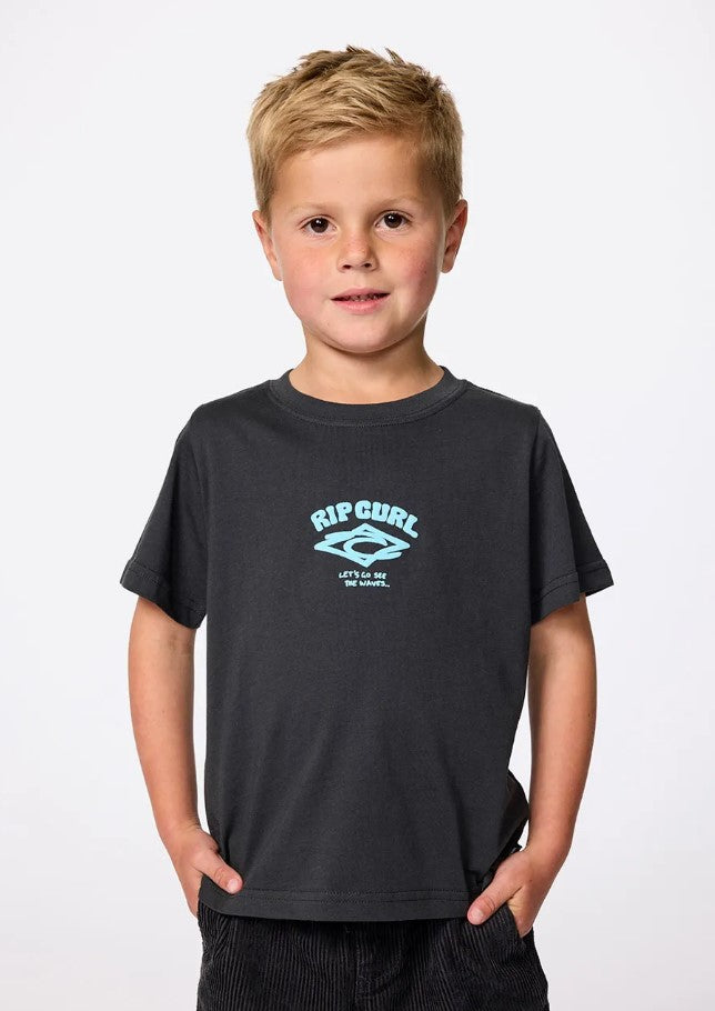 Rip Curl Wave Dayz Logo Tee-Boy