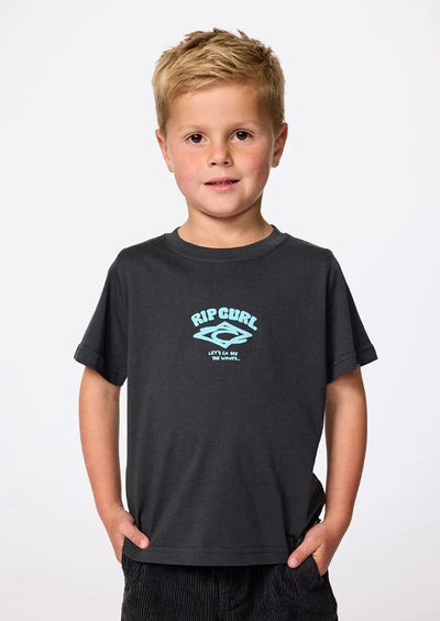 Rip Curl Wave Dayz Logo Tee-Boy