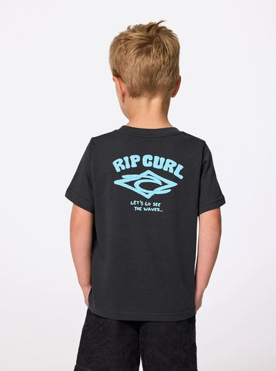 Rip Curl Wave Dayz Logo Tee-Boy