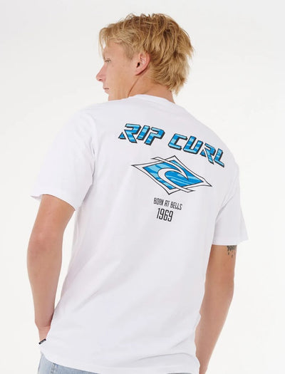 Rip Curl Fade Out Icon Tee Wht