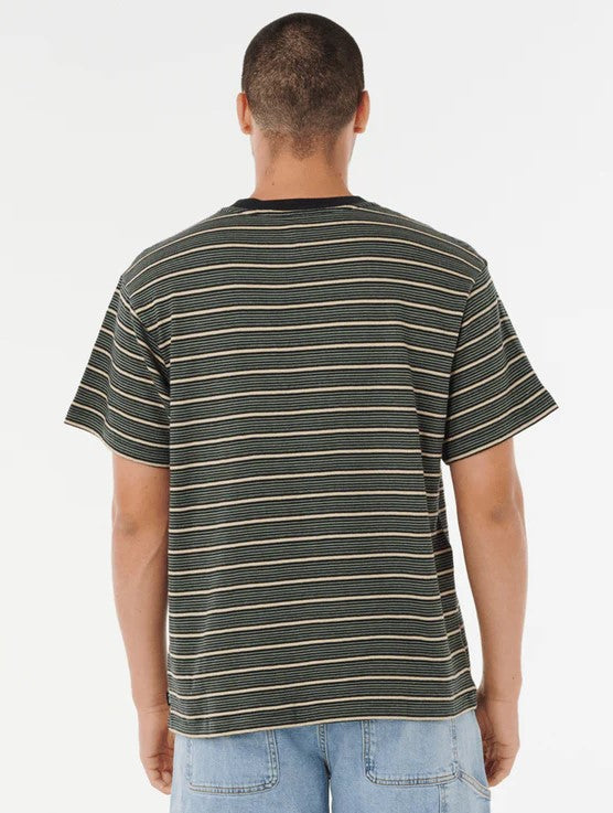 Ceinture RIP CURL Pression Palmée - Vert Olive, Coton, Avec Décapsuleur, Taille Unique Homme