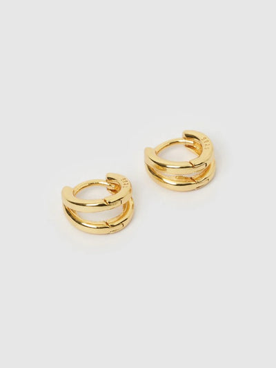 Arms Of Eve Jean Gold Huggie Earrings