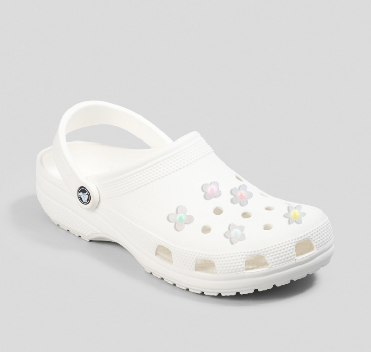 Crocs Jibbitz Iridescent Flowers 5 Pack