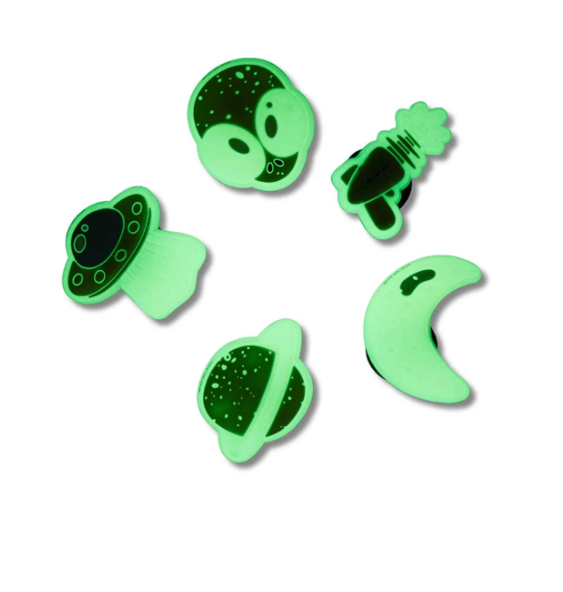 Crocs Jibbitz Glow In The Dark Space 5 Pack