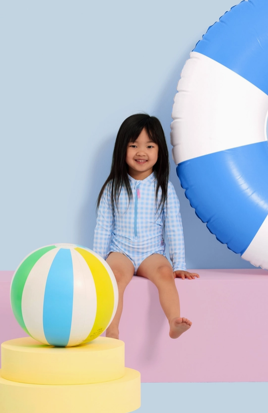 Seafolly Gingham Zip Front Sunsuit