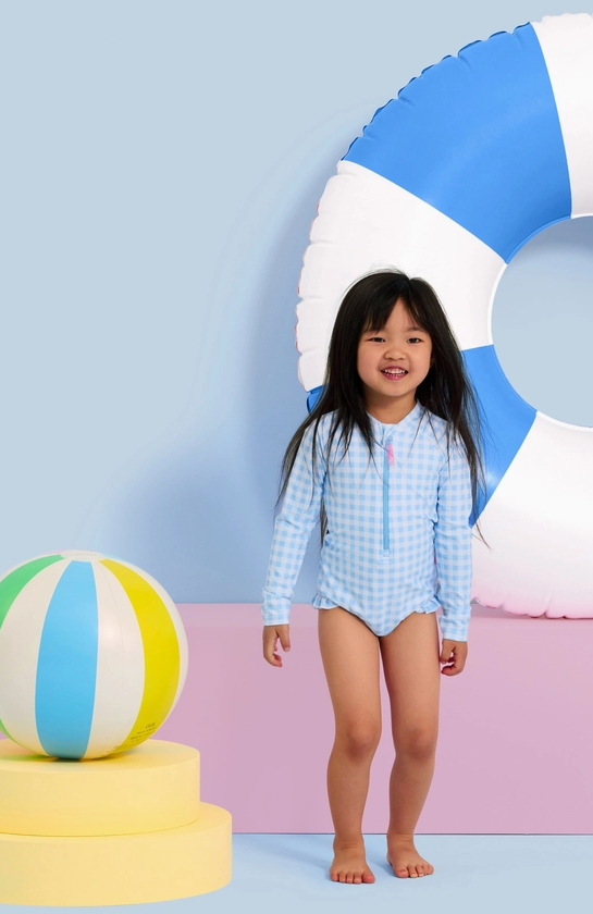 Seafolly Gingham Zip Front Sunsuit
