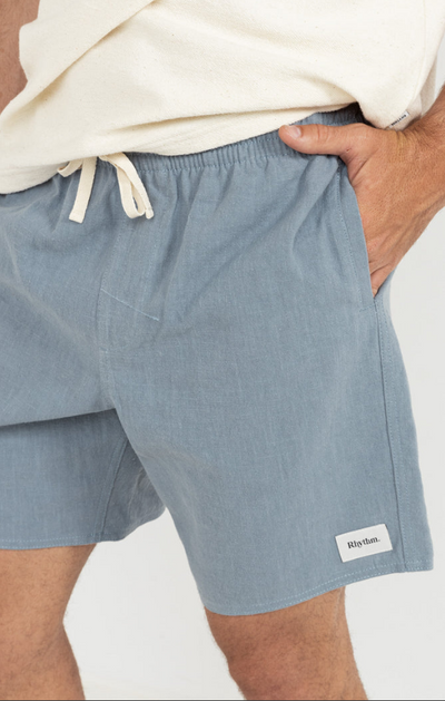 Rhythm Textured Linen Slate Short