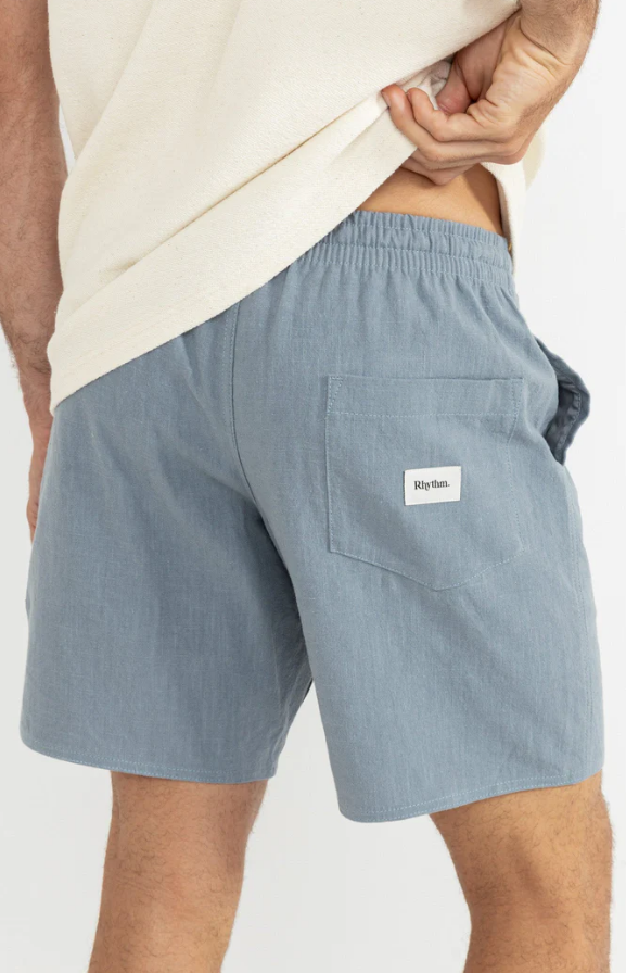 Rhythm Textured Linen Slate Short