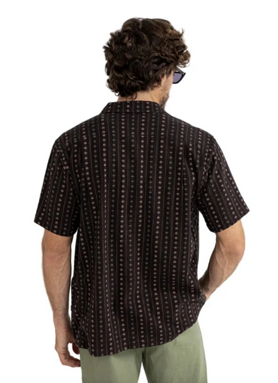 Rhythm Dakota Stripe Chocolate SS Shirt