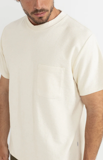 Rhythm Stamp Vintage Terry Natural SS Tee