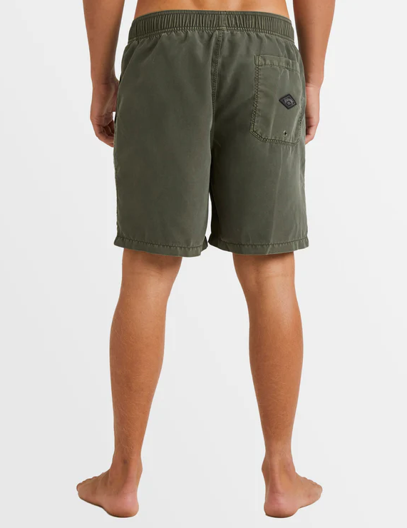 Billabong All Day OVD Layback Boys Dark Military Boardshort
