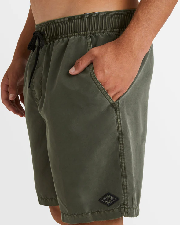 Billabong All Day OVD Layback Boys Dark Military Boardshort