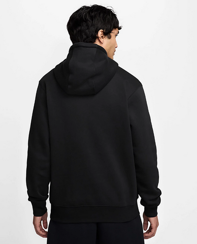 Nike Club Hoodie Mens Black with Pink Logo