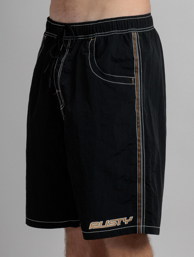 Rusty Flip Daddy Boardshorts Black