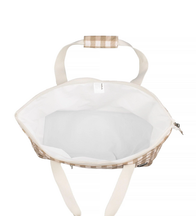 Kollab Tote Bag Olive Check