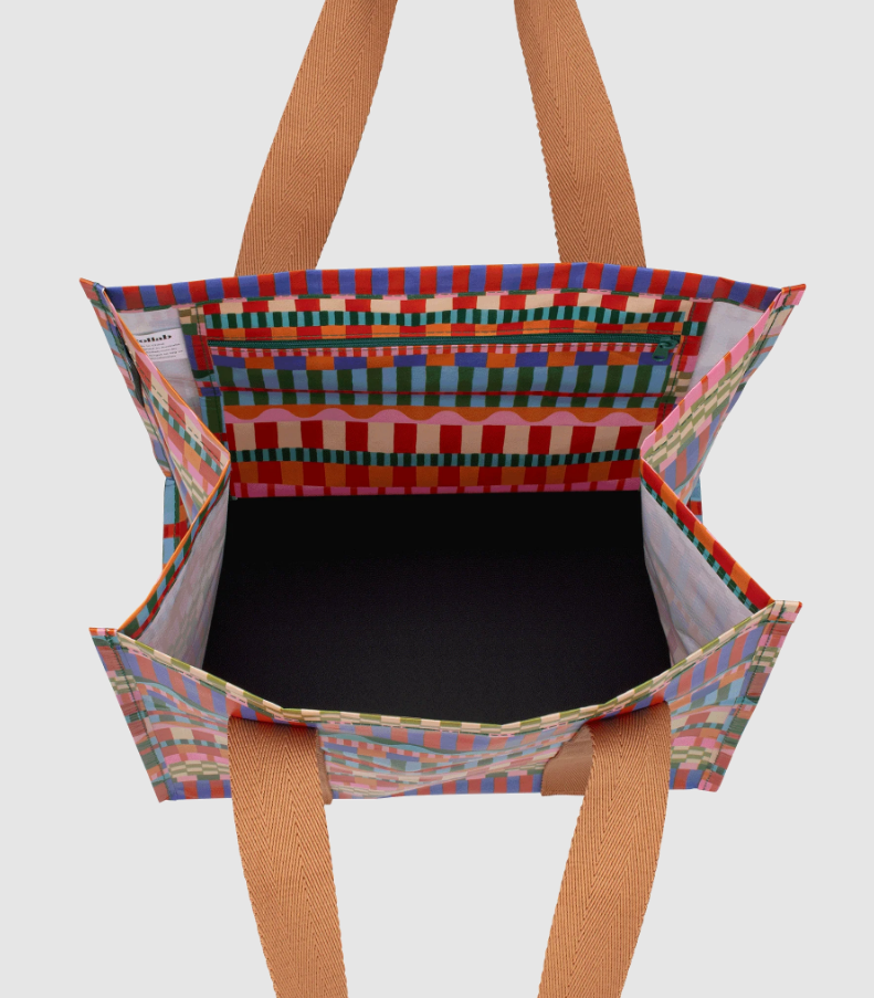 Kollab Market Bag Blocks and Stripes