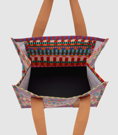 Kollab Market Bag Blocks and Stripes
