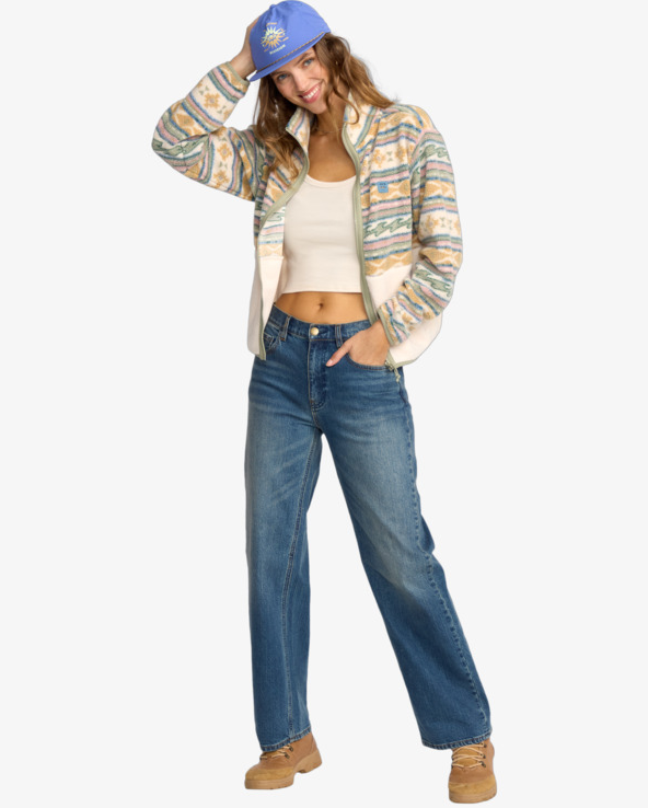 Billabong Rock Jetty Mock Neck Zip Flc