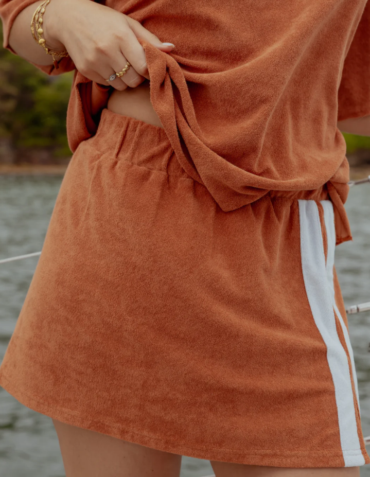 Luna Lane Maya Mini Skirt Rust